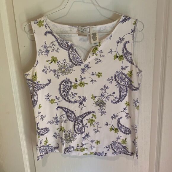 Emma James by Liz Claiborne Paisley Tank - Picture 1 of 5